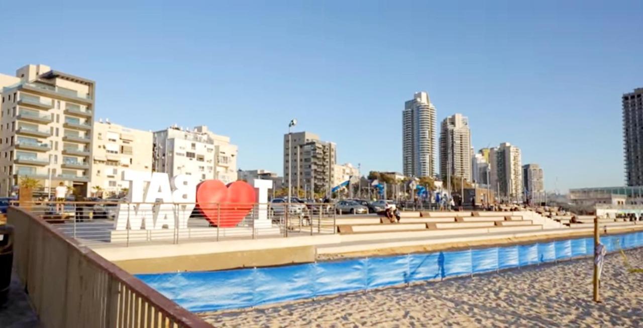 Beachfront Studio Apartment Bat Yam 412 Dış mekan fotoğraf